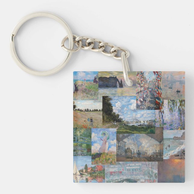 Claude Monet - Masterpieces Patchwork Key Ring (Front)