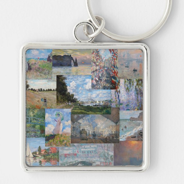Claude Monet - Masterpieces Patchwork Key Ring (Front)