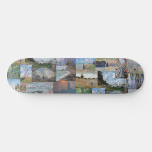 Claude Monet - Masterpieces Patchwork Skateboard