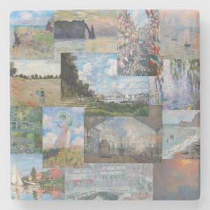 Claude Monet - Masterpieces Patchwork Stone Coaster