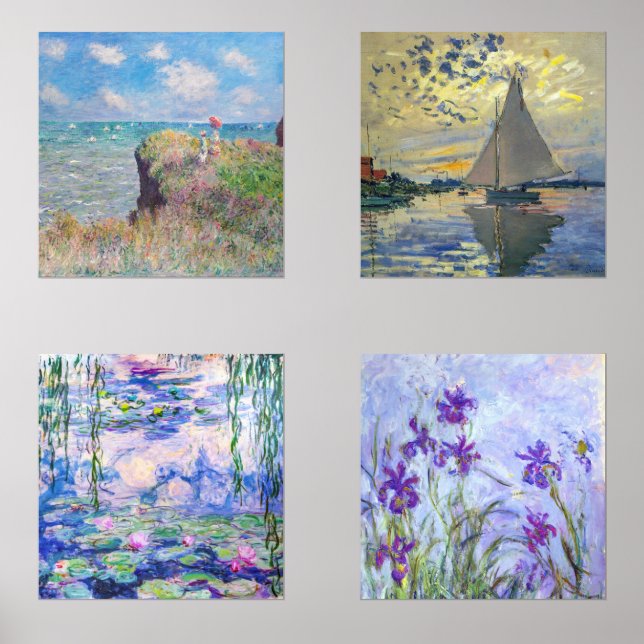Claude Monet Masterpieces selection Wine Charm (Front)