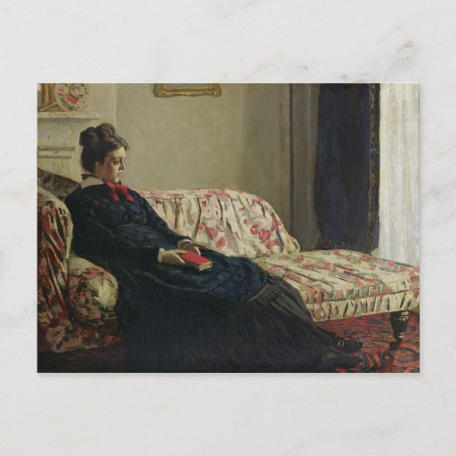 Claude Monet | Meditation or Madame Monet Postcard (Front)