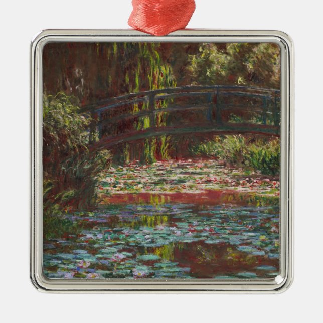 Claude Monet Metal Tree Decoration (Front)