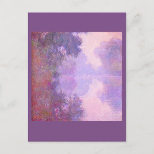 Claude Monet, Misty morning on the Seine Postcard