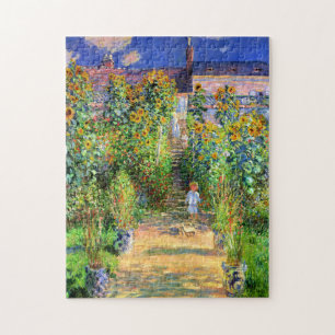 Claude Monet: Monet's Garden at Vétheuil Jigsaw Puzzle