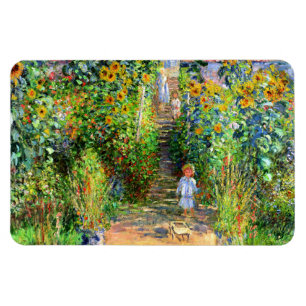 Claude Monet: Monet's Garden at Vétheuil Magnet