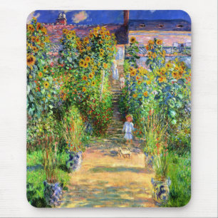 Claude Monet: Monet's Garden at Vétheuil Mouse Mat