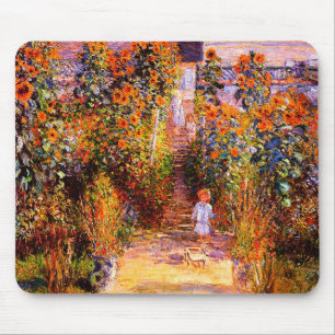 Claude Monet-Monet's Garden at Vétheuil Mouse Mat