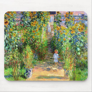 Claude Monet: Monet's Garden at Vétheuil Mouse Mat