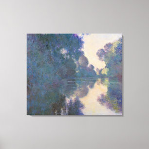 Claude Monet Morning on the Seine near Giverny Canvas Print