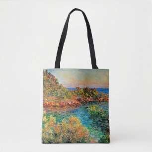Claude Monet - Near Monte Carlo, Tote Bag