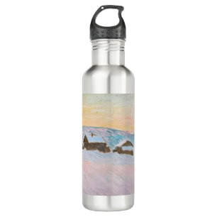 Claude Monet - Norway Landscape, Blue Houses 710 Ml Water Bottle
