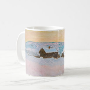 Claude Monet - Norway Landscape, Blue Houses Coffee Mug