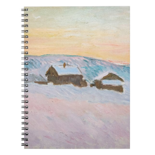 Claude Monet - Norway Landscape, Blue Houses Notebook (Front)