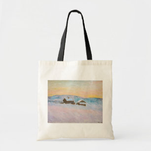 Claude Monet - Norway Landscape, Blue Houses Tote Bag