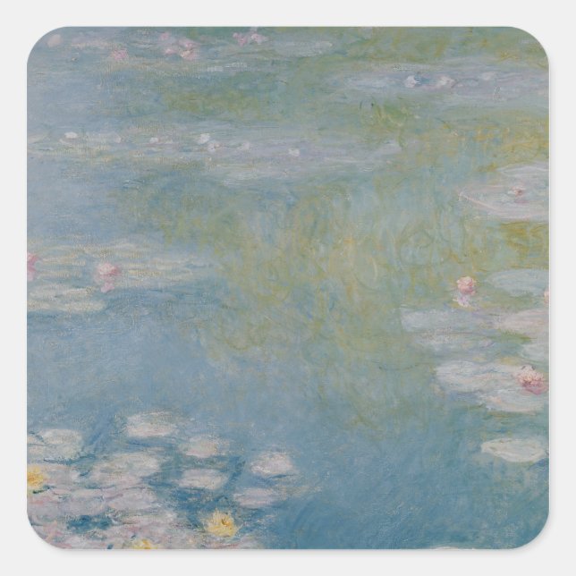 Claude Monet | Nympheas at Giverny, 1908 Square Sticker (Front)