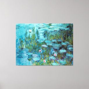 Claude Monet Nympheas Water Lilies Flowers Pond Canvas Print