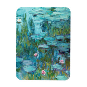 Claude Monet Nympheas Water Lilies Flowers Pond  Magnet