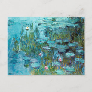 Claude Monet Nympheas Water Lilies Flowers Pond Postcard