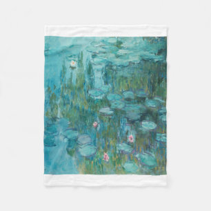 Claude Monet - Nympheas - Water Lilies Painting Fleece Blanket