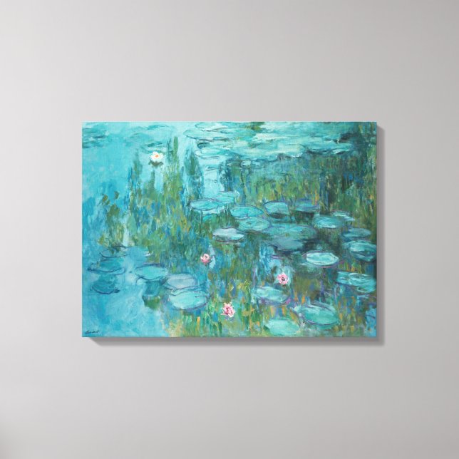 Claude Monet – Nymphéas – Water Lilies – Seerosen Canvas Print (Front)