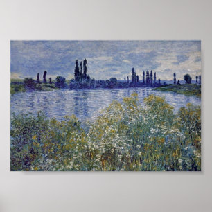 Claude Monet - On the bank of Seine at Vetheuil Poster