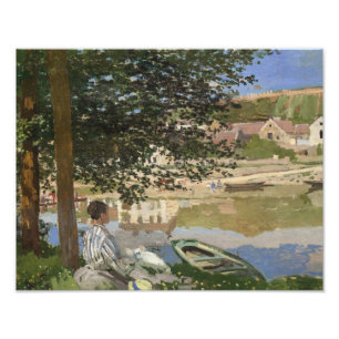 Claude Monet - On the Bank of the Seine, Bennecour Photo Print