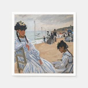 Claude Monet - On the Beach at Trouville Napkin