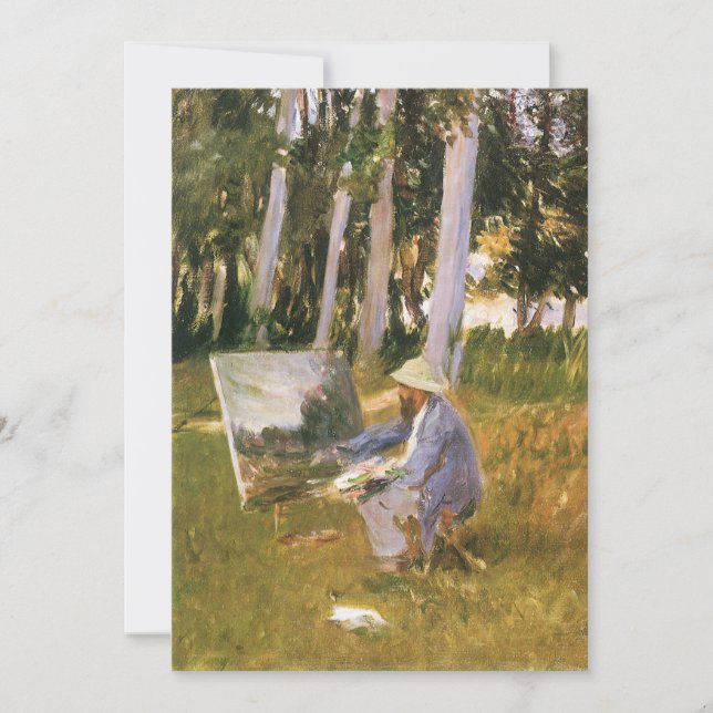 Claude Monet Painting, Edge of a Wood by Sargent (Front)