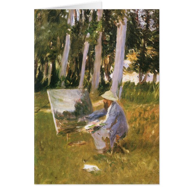 Claude Monet Painting, Edge of a Wood by Sargent (Front)