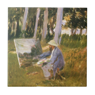 Claude Monet Painting, Edge of a Wood by Sargent Tile