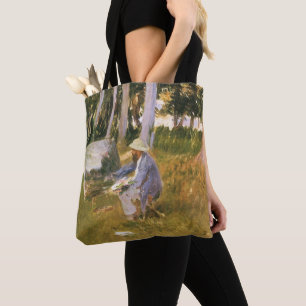 Claude Monet Painting, Edge of a Wood by Sargent Tote Bag