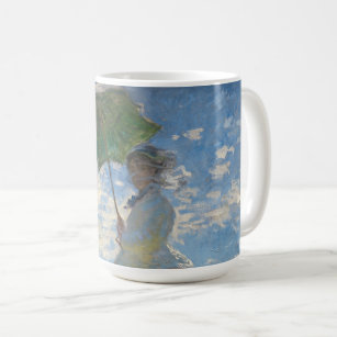 Claude Monet Painting of Lady with Parasol Coffee Mug