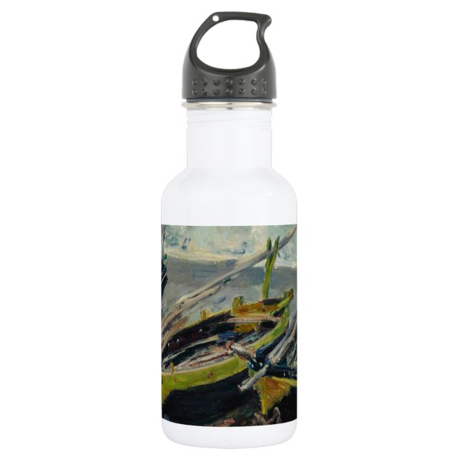 Claude Monet Painting Oil Canvas Artistic Nature 532 Ml Water Bottle (Front)