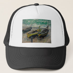Claude Monet Painting Oil Canvas Artistic Nature Trucker Hat