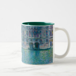 Claude Monet - Palazzo da Mula Two-Tone Coffee Mug