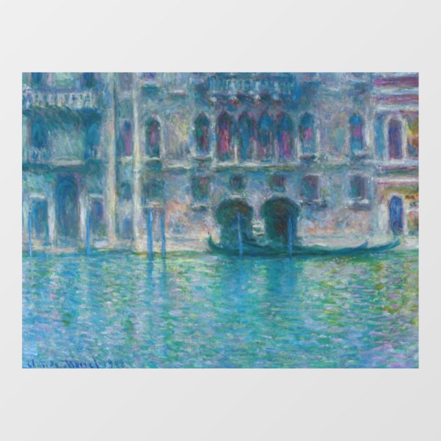 Claude Monet - Palazzo da Mula Window Cling (Sheet)