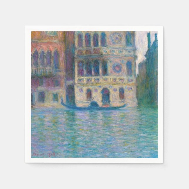 Claude Monet - Palazzo Dario Napkin (Front)