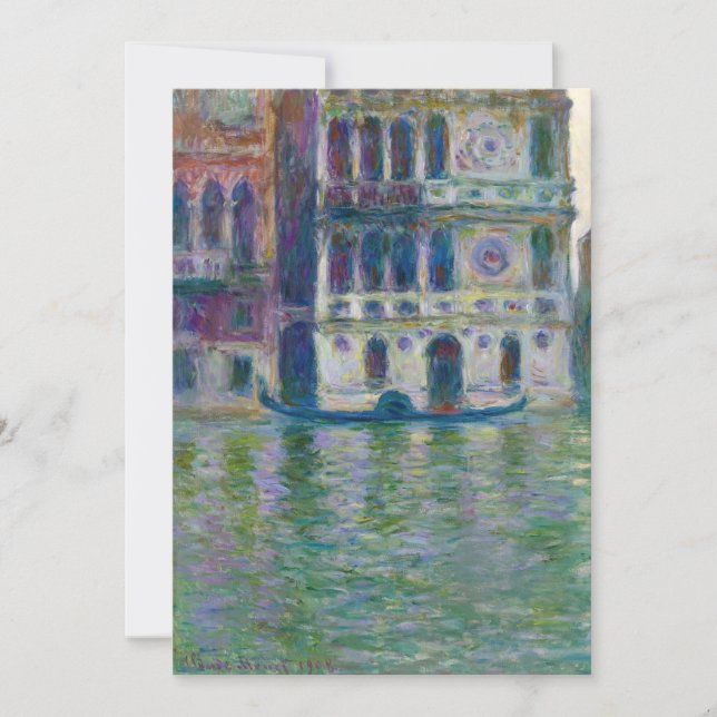 Claude Monet - Palazzo Dario Thank You Card (Front)
