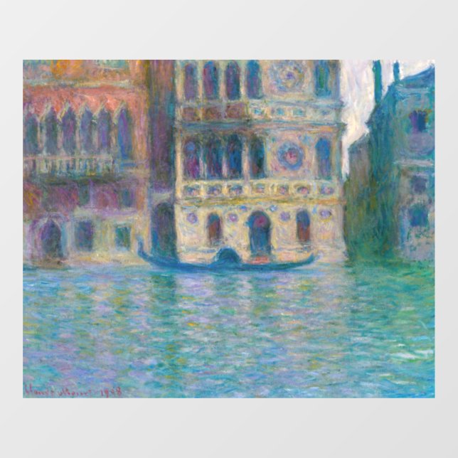 Claude Monet - Palazzo Dario Window Cling (Sheet)