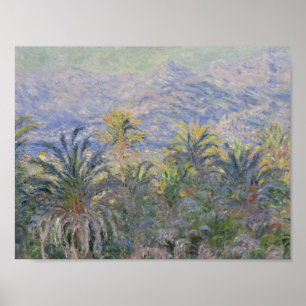 Claude Monet - Palm Trees at Bordighera Poster