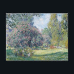 Claude Monet - Parc Monceau, Paris Holiday Postcard<br><div class="desc">Claude Monet - Parc Monceau,  Paris,  1876</div>