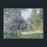 Claude Monet - Parc Monceau, Paris Holiday Postcard<br><div class="desc">Claude Monet - Parc Monceau,  Paris,  1876</div>