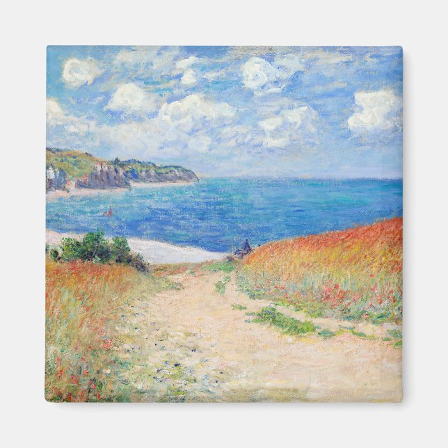 Claude Monet - Path in Wheat Fields at Pourville Magnet (Front)