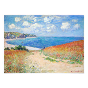 Claude Monet - Path in Wheat Fields at Pourville Photo Print