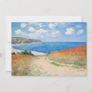 Claude Monet - Path in Wheat Fields at Pourville Thank You Card