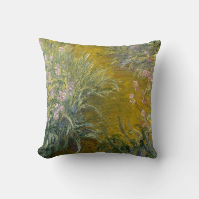 Claude Monet | Path through the Irises Cushion (Front)