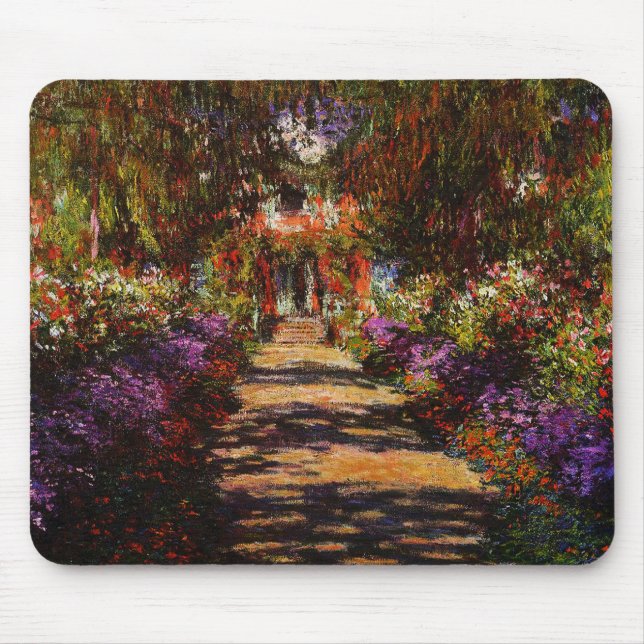 Claude Monet-Pathway in Monet's Garden at Giverny Mouse Mat (Front)