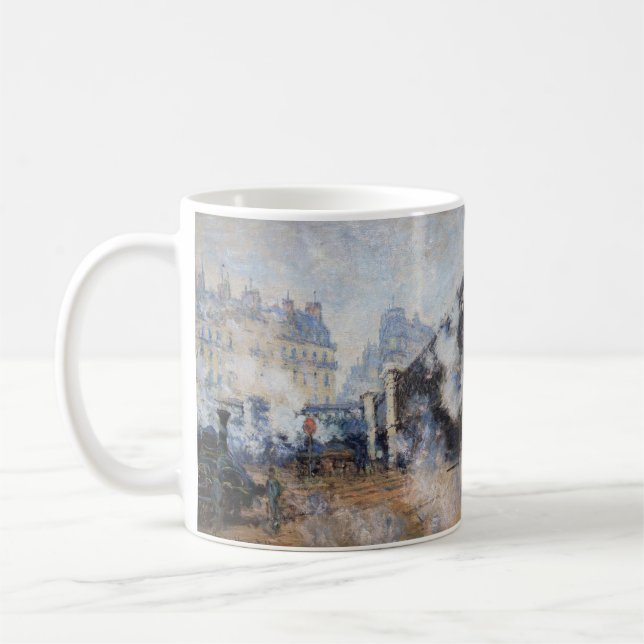 Claude Monet - Pont de l'Europe, Gare Saint-Lazare Coffee Mug (Left)