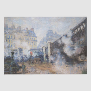 Claude Monet - Pont de l'Europe, Gare Saint-Lazare Tissue Paper